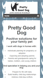 Mobile Screenshot of prettygooddog.com