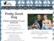 Tablet Screenshot of prettygooddog.com